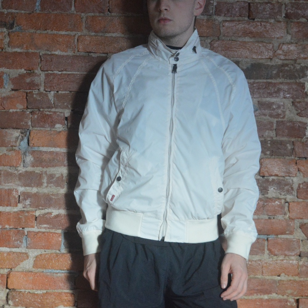 Vintage Levi's Tab White Windbreaker Jacket - Fall